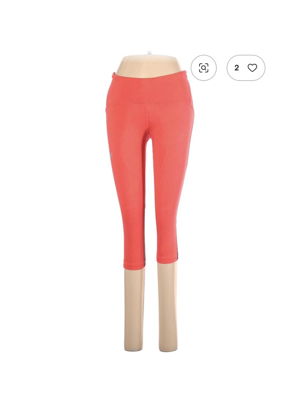 Under Armour Orange Active Pants Size M Leggings